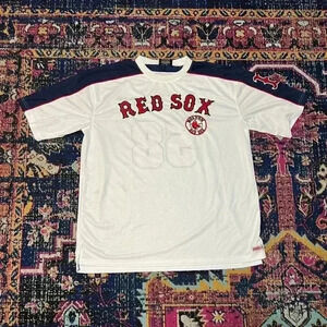 Stitches Athletic Jonathan Papelbon Boston Red Sox White Jersey‎ 58 Size X-Large